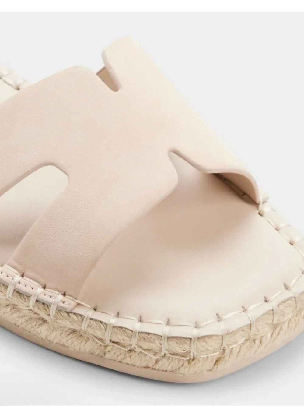 Aldo Cream Espadrille Slide Sandals